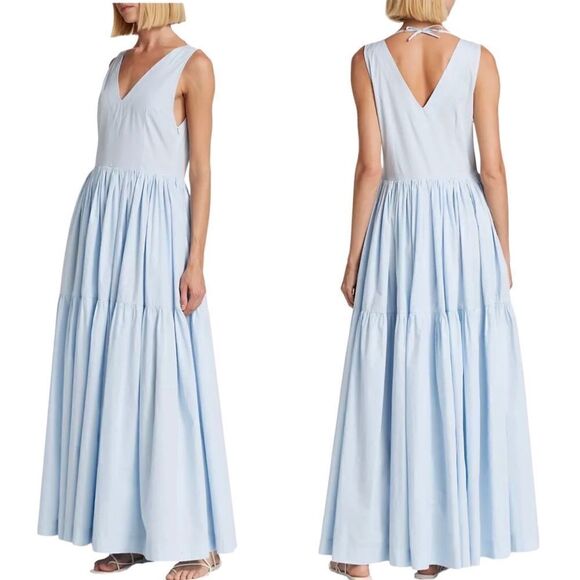 Anthropologie S/W/F V Neck Tiered Maxi Dress - Picture 2 of 14